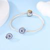 Charms Original Copper Blue Zircon Eyes Religion Beads Fit Bracelet Women Jewelry Diy Fine Gift Accessory
