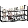 Shoe Rack, 3-Tier Shoe Organizer, Sturdy Shoe Storage Shelf, Perfect for Front Door Entrance, Closet & Entryway, Easy to Assemble, DIY Layering