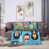 Super Warm Blankets Camping Anime Bobs Funny B-Burgers Throw Blanket Movie Flannel Bedspread For Home Decor Trend Sofa Bed Cover