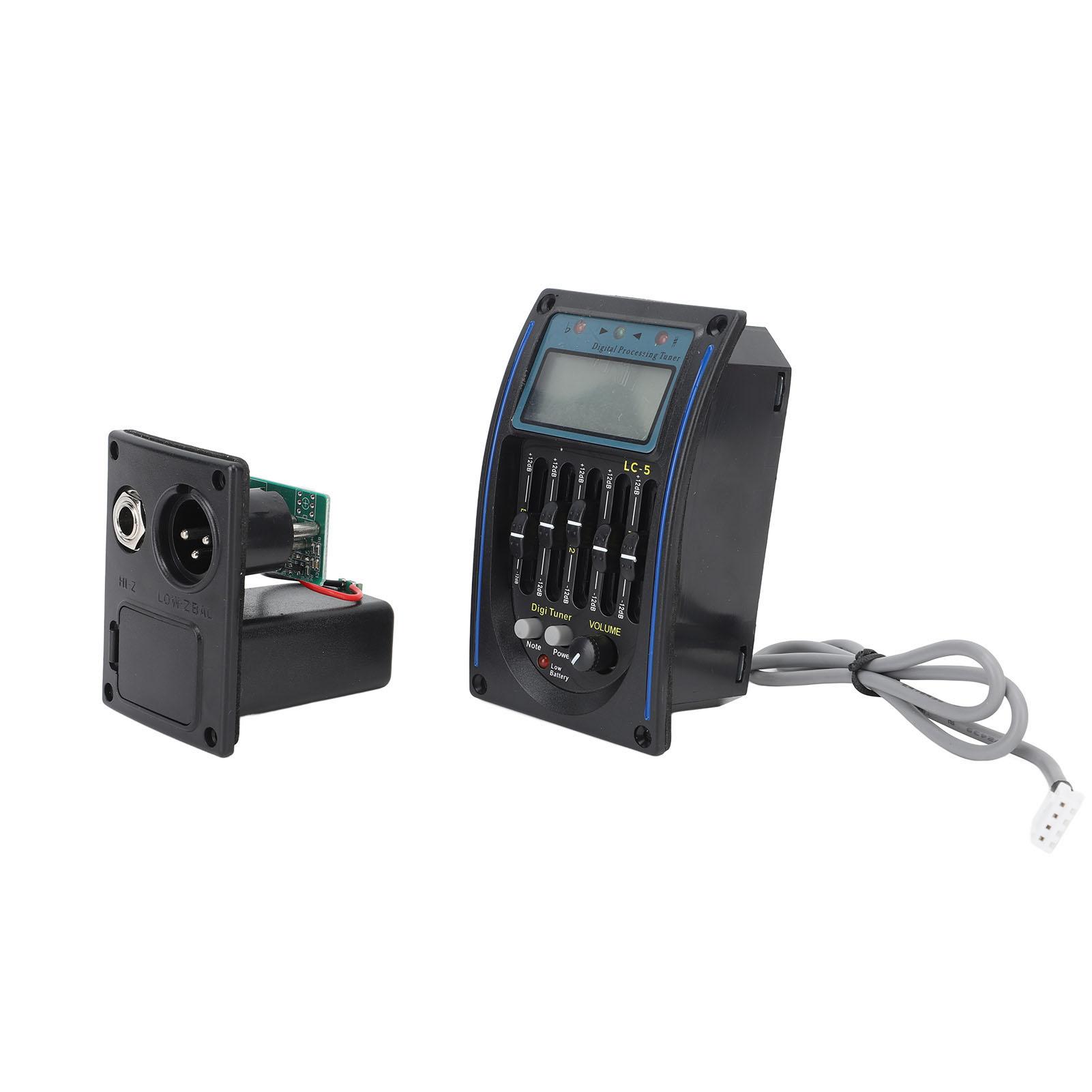 

Звукосниматель для акустической гитары Точная настройка Многофункциональный гитарный эквалайзер Звукосниматель