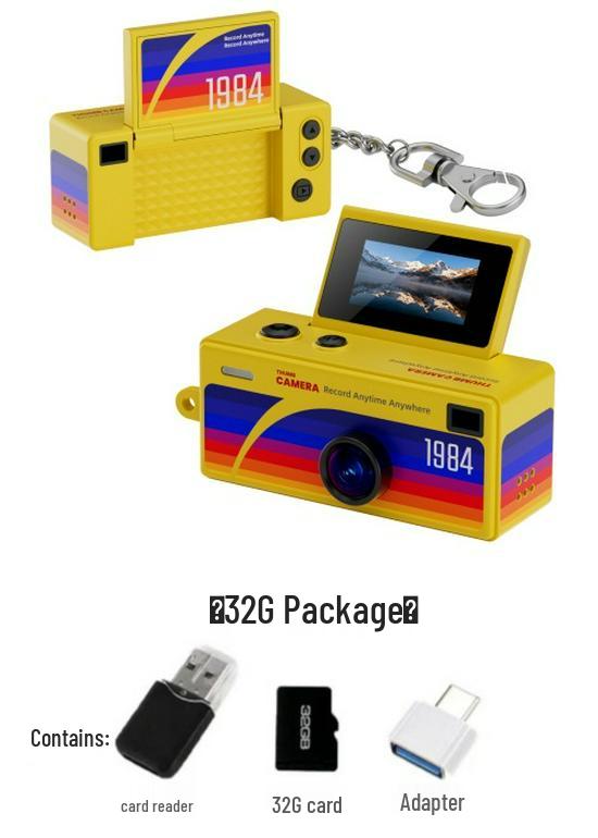 G62 Portable HD Flip Screen Camera: Thumb-Sized, Backpack Pendant for Students & Parties