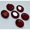 6 Pcs 180 Ct Natural CERTIFIED Bloody RED Ruby OVAL Loose Gemstone Lot Huge Size YY-258