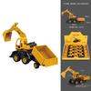 Simulation Bulldozer Excavator Dump Truck Model Children Toy With Movable Joints For Kids Playtime
