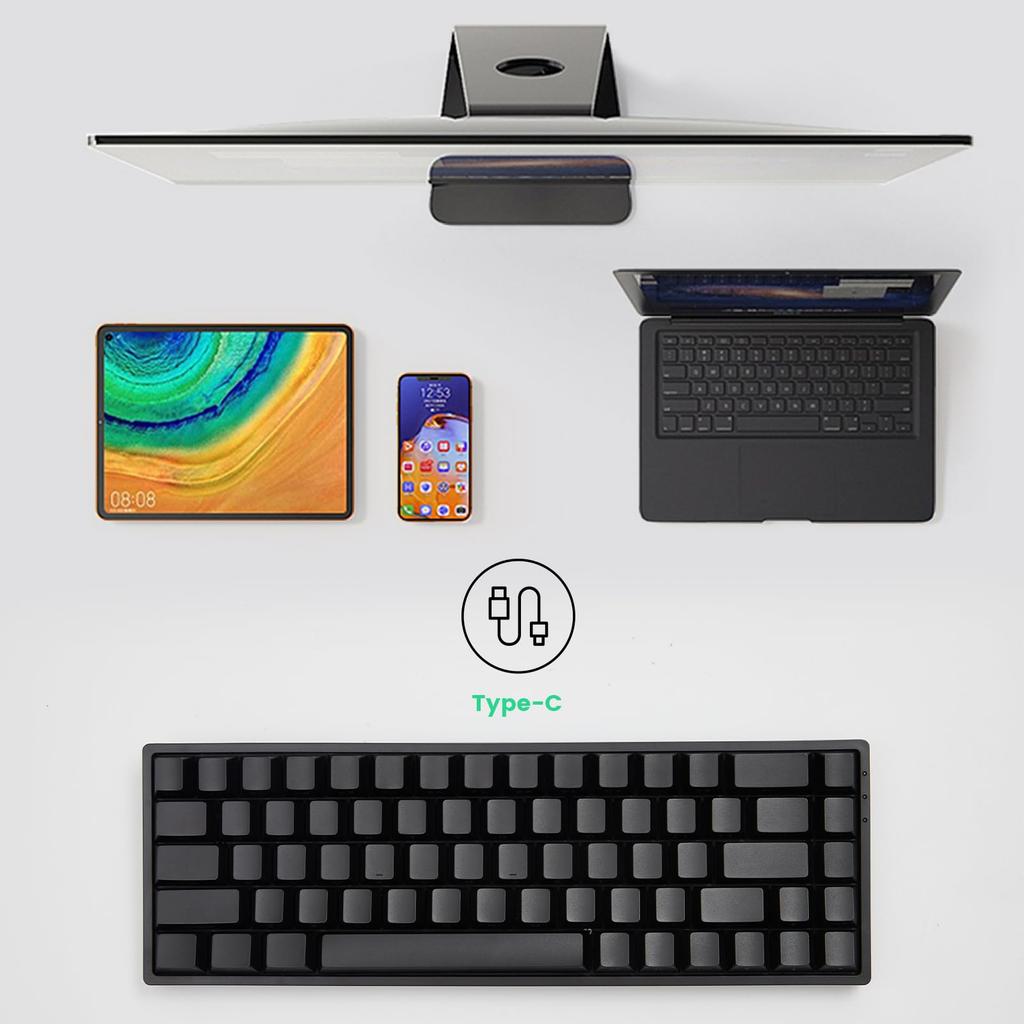 MonsGeek FUN68 HE Rapid Trigger English Layout Wired Model Magnetic Switch Akko Glare Magnetic Switch Tenkeyless Side Print Double Shot PBT 8K Polling