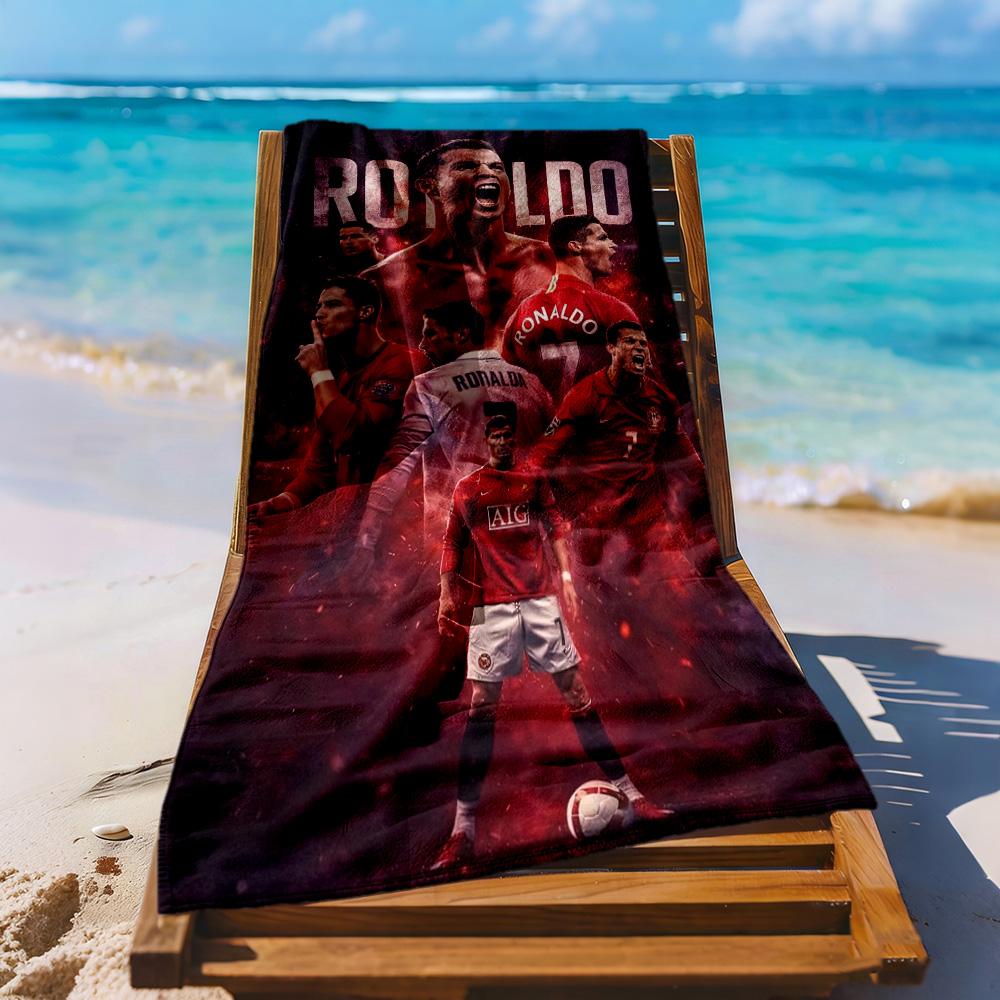 Cristiano Ronaldo Beach Towel Super Soft Microfiber Quickdry Fabric Comfortable Lightweight