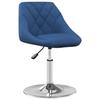 VidaXL Chaises pivotantes de salle à manger 4 pcs Bleu Velours 3088762