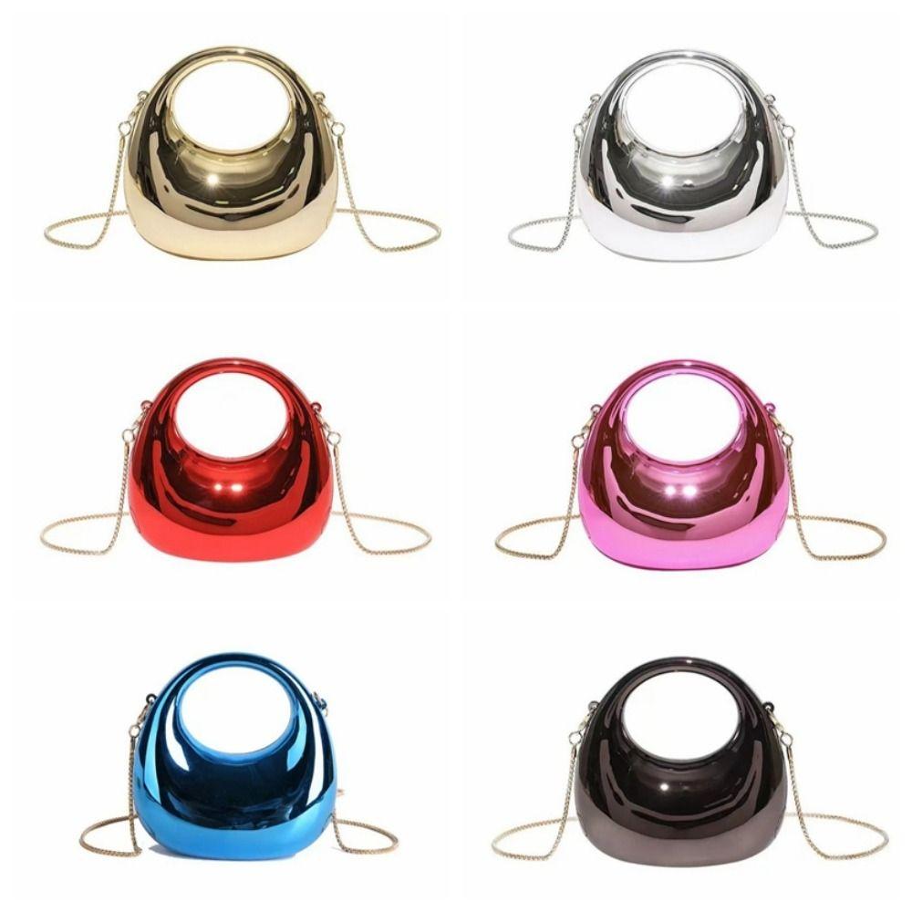 Mini Messenger Bag Acrylic Box Shoulder Bag Small Wallet Funny Party Bag Banquet Chain Bag  Women