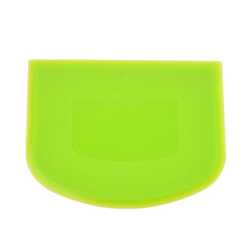 2pcs Versatile Dough Scraper Bowl Food-safe Plastic Dough Cutter Flexible Bench Multipurpose Food Scrappers For Bread Dough зелёный