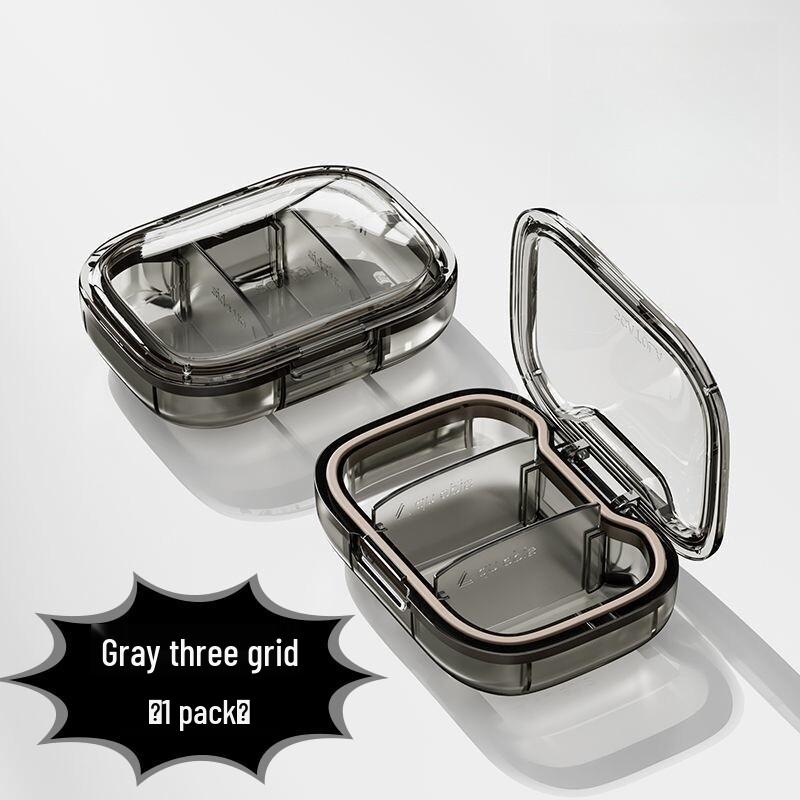 Compact Daily Pill Organizer with Sealed Compartments