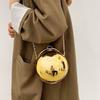 Acrylic Evening Banquet Bag Chain Ladies Clutch Bag French Ball  Handbag  Women