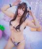 Sexy Micro Bikini Cosplay Bikini Extremely Small Erotic Adult Extreme Underwear Swimsuit Mini Bra Set [RICHYT9] See-through T-back 2-piece (Black)