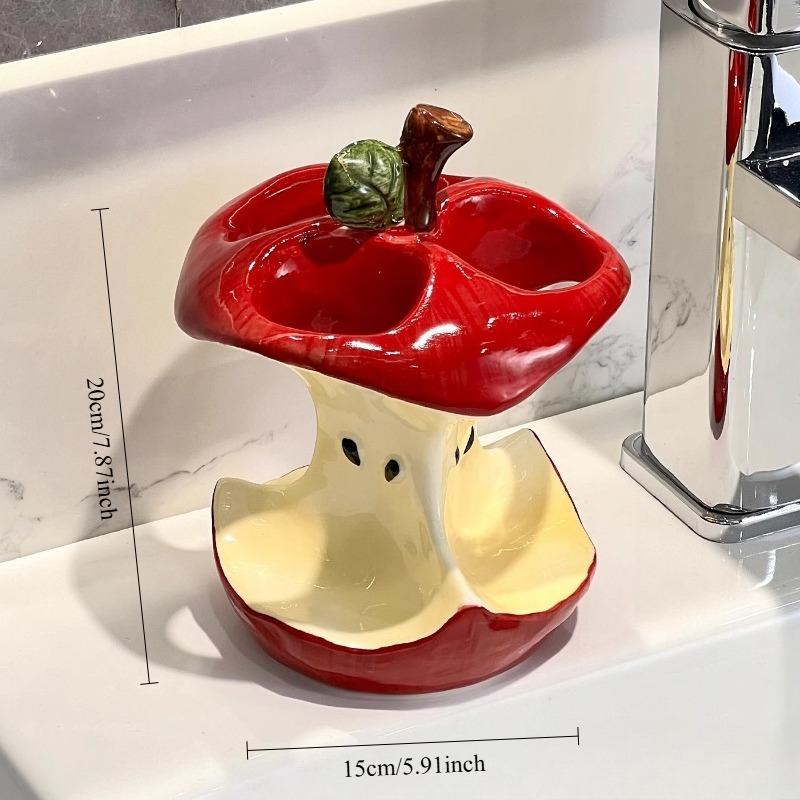 High Aesthetic Apple Electric Toothbrush Holder, Plastic Base, Bathroom Toothpaste, Toiletries, Creative Storage Rack Bracket