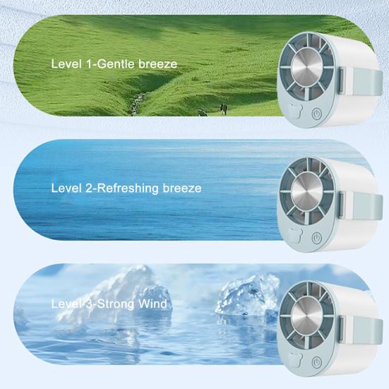 Tragbarer Clip-on-Ventilator Auto-Clip-on Klimaanlagenventilator Leichter Leiser Betrieb Ventilator für Outdoor-Reisen Camping Büro
