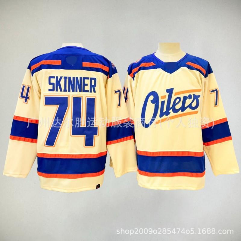 Mens Edmonton Oilers 74 Skinner Authentic