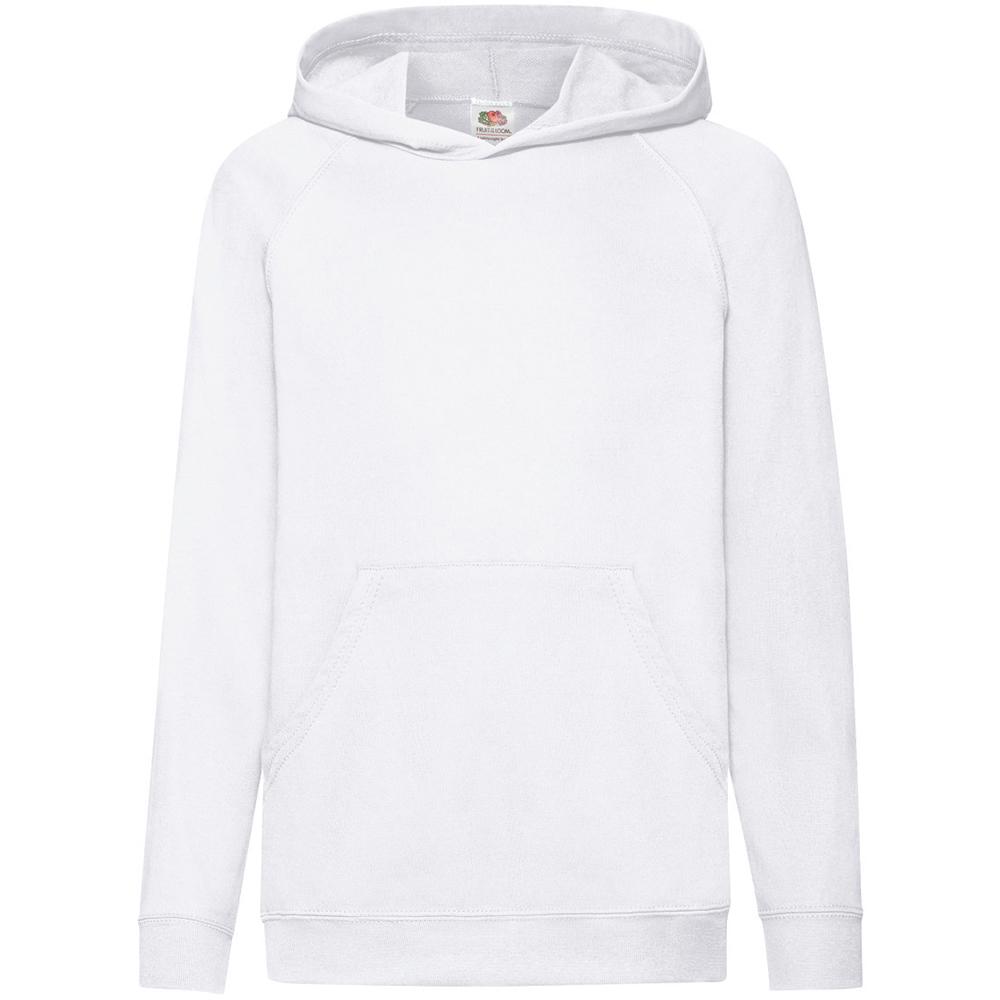 Fruit Of The Loom Felpa Con Cappuccio Bambini Unisex – 5-6 Anni, Nero, Cotone Morbido 240g/m²
