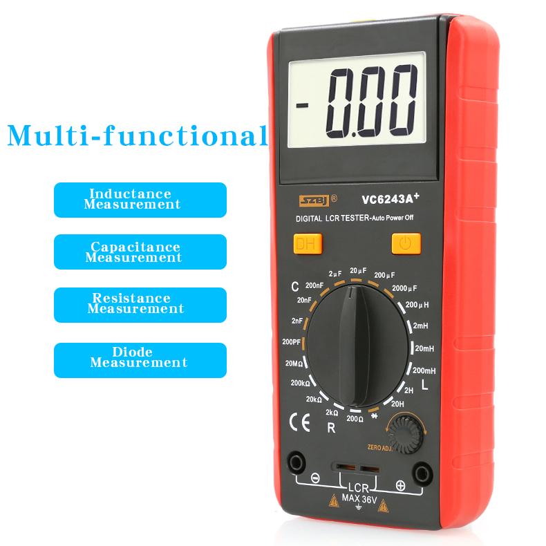 SZBJ LCR Tester Inductance Meter VC6243A, Specialized Instrument for Measuring Inductance, Capacitance, and Resistance