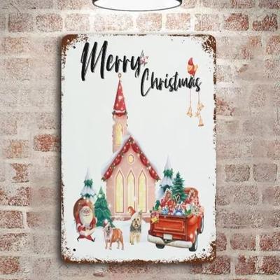 Vintage Metal Tin Sign for Kitchen Bar Cafe Wall Decor