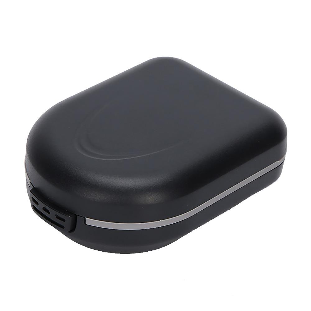Waterproof Hearing Aid Box Black Hearing Aid Storage Box for Behind The Ear Hearing Aid