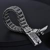 Pulseira Mantra de Seis Caracteres Conta de Transporte Peça de Mão Retrô Caminho da Estrada Giratória Tong Pulseira Escritura Giratória Masculina
