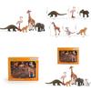 Childrens Wild Animal Pvc Model Set With Giraffe Tiger Elephant Flamingo For Educational Play