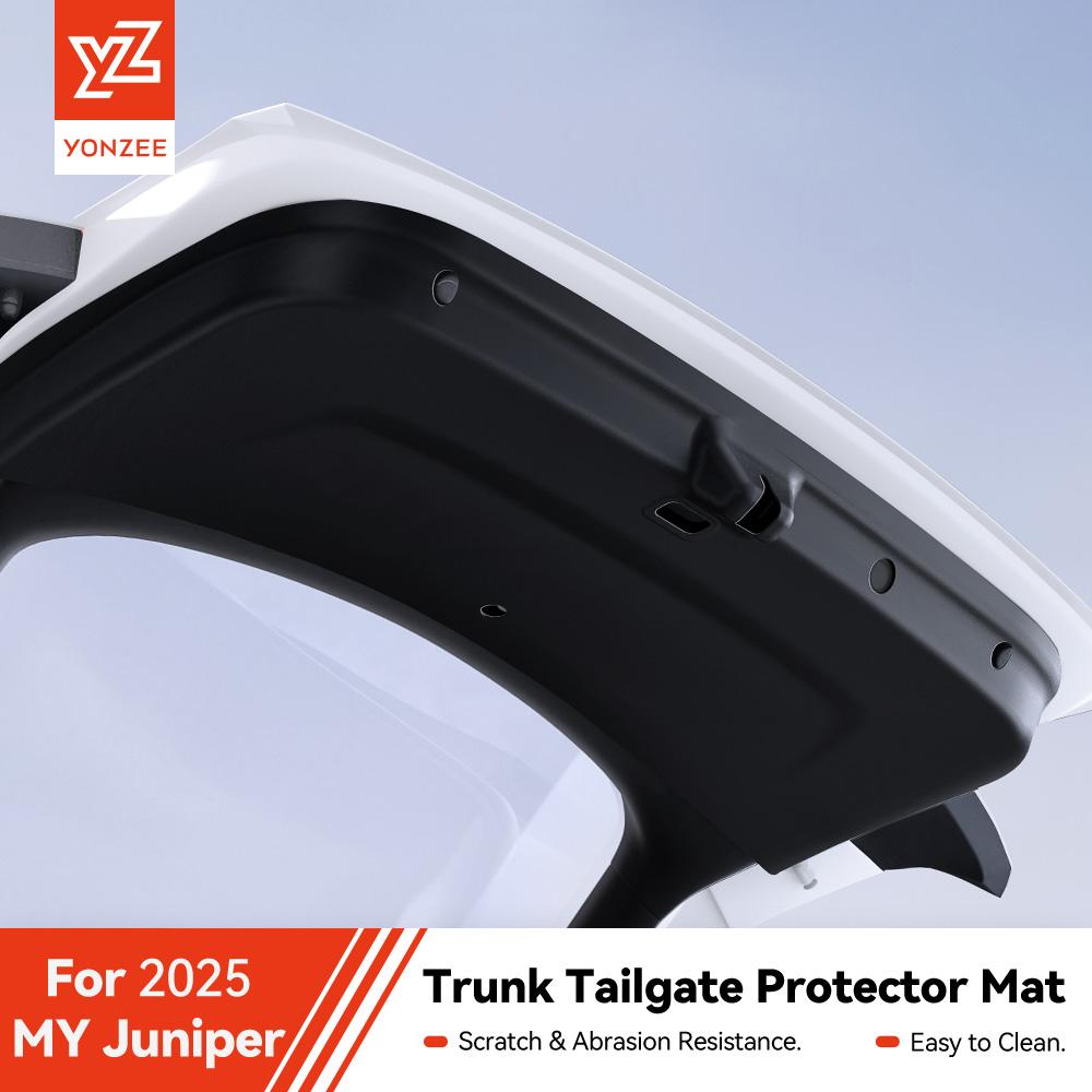 YZ for Tesla Model Y Juniper 2026 Car Trunk Tailgate Protection Pad Trunk TPE Anti-dirty Waterproof Backplate Protective Pad