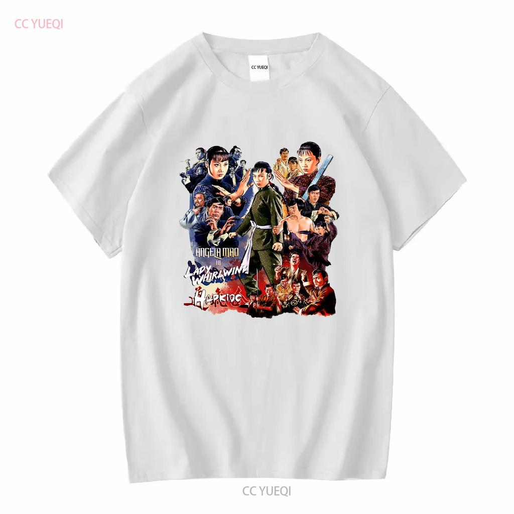 Angela Mao Lady Whirlwind Hapkido Movies T Shirt Heavy Cotton Vintage Washed Stretched Streetwear Slightly Soft Breathable