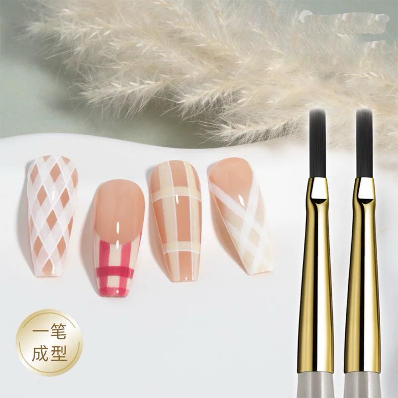Nail Art Painting Brush Acrylic Lines Pen Stripes Grid Flower Butterfly Drawing Watercolor Brushes Uv Gel Diy Design Manicure