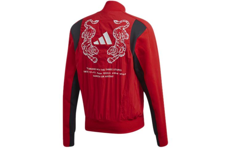 Adidas Jackets Men s Light Scarlet Baseball Collar Moderate Pilot FM9972 L