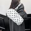 Yogodlns Simple Polka Dot Tote Bag Lightweight Nylon Handbag Women Casual Commute Shoulder Bag Large Capacity Sports Foldable Storage Bag