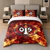 3Pcs Bedding SetMainz FC Soft Bed Sheet and Two Pillowcases Home Bedroom Decor
