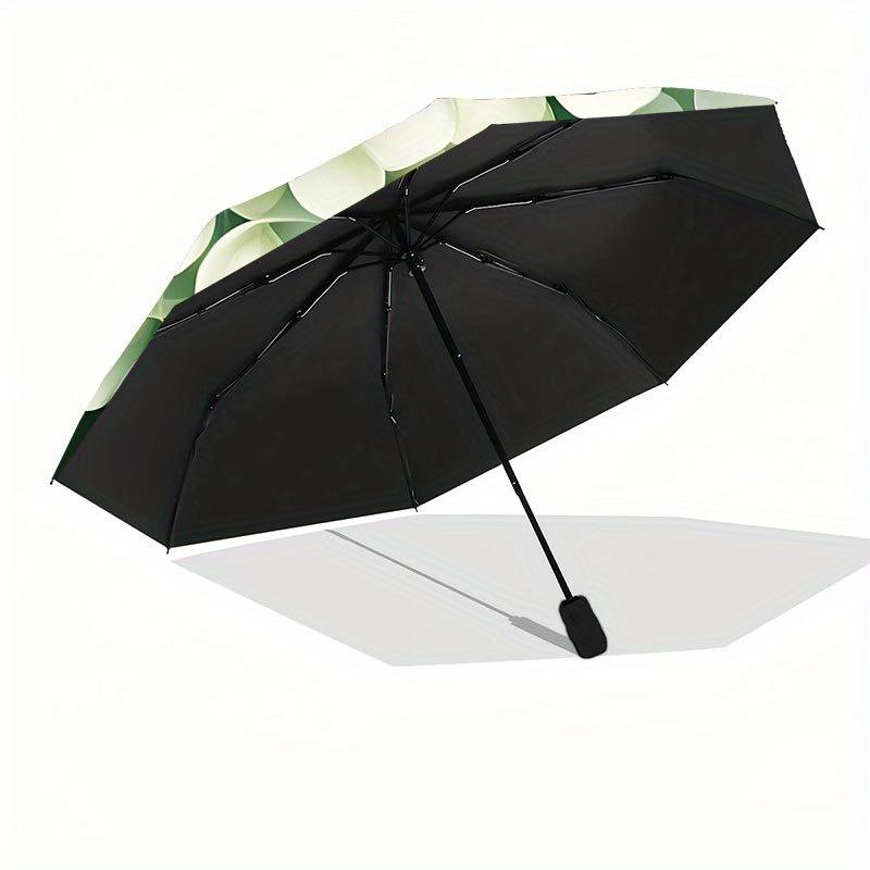 Blooming hydrangea Umbrella is portable with 8 ribs and sturdy frame suitable for outdoor activities beach travel ideal gift f