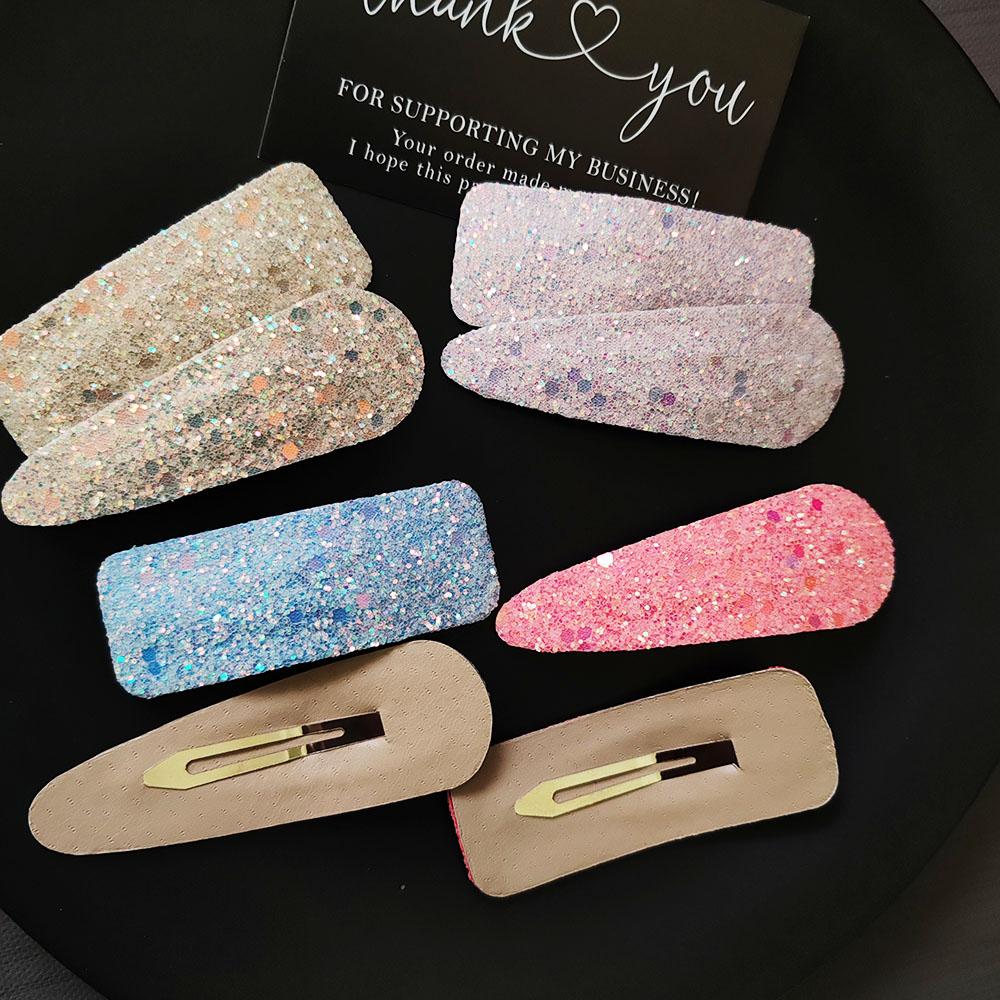 2PC Candy Color Shiny Sweet BB Hairpin No Damaging To Hair Side Clips Simple Hairgrip for Girls Women Korean Hair Accessories