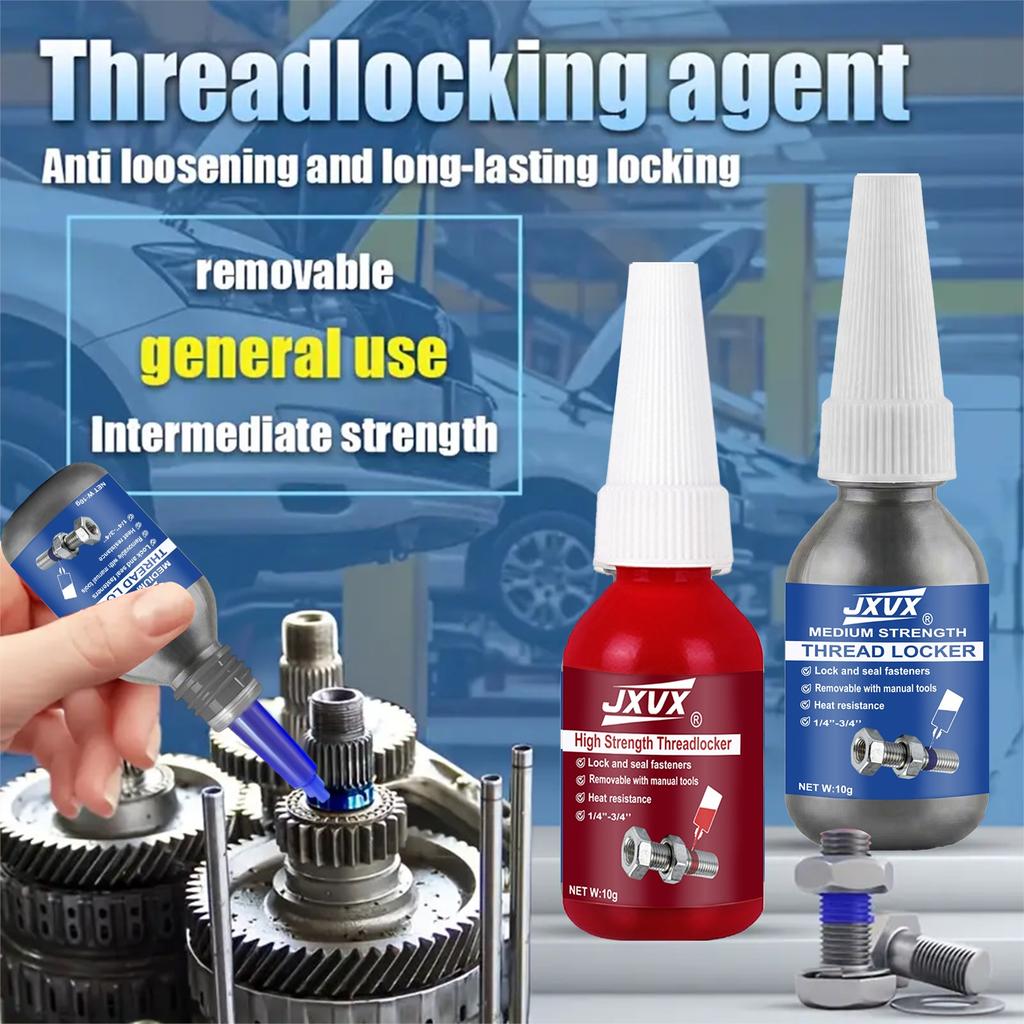243/271 thread lock blue medium strength locking and sealing nuts bolts,fasteners and metal can prevent loosening and leakage Thread Lock3