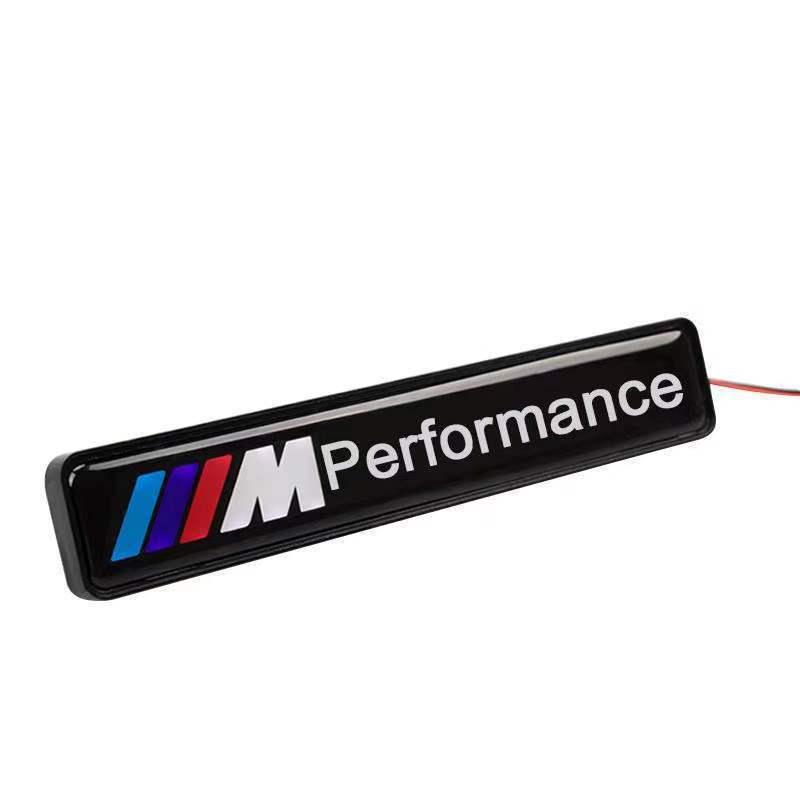 BMW Illuminated M Emblem for Grille: Compatible with 3, 5, GT, 4, 1 (118i), 2, X1, X2, X3, X4, X5 Series.