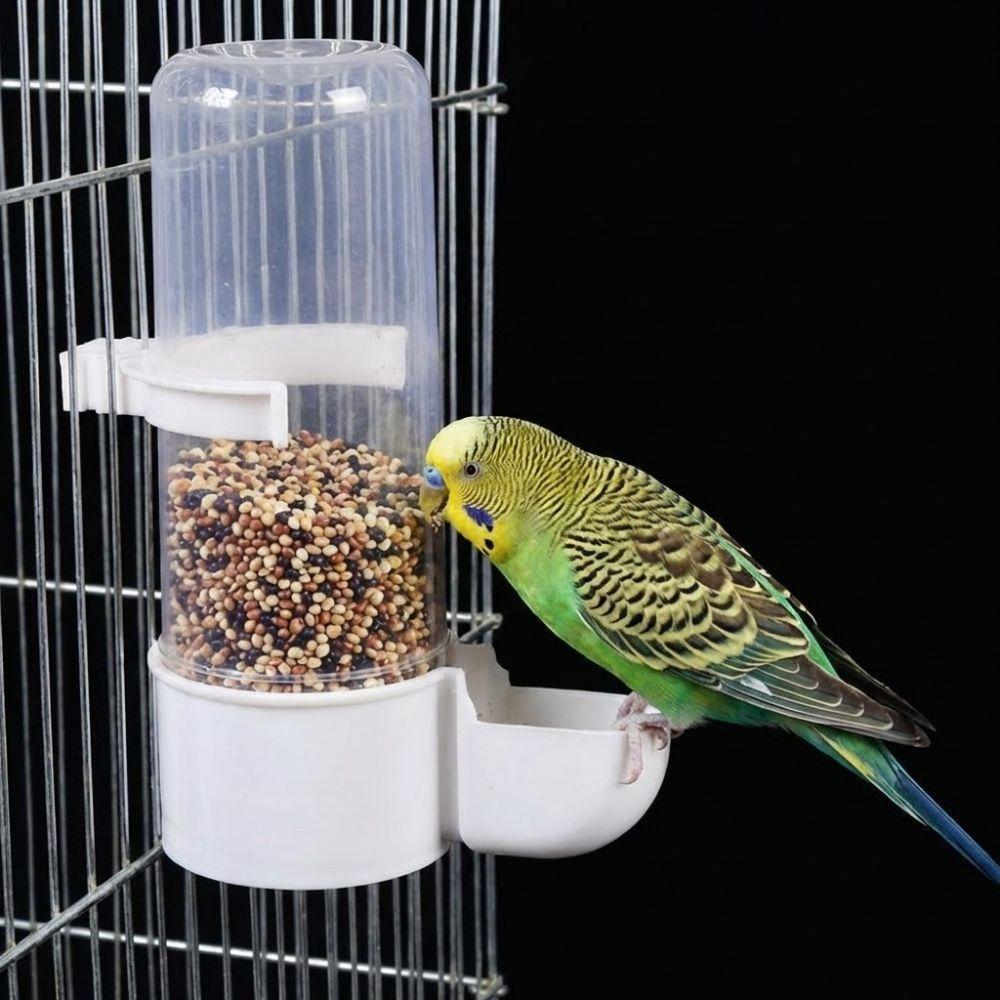 Plastic Automatic Bird Feeder Leak-Proof Cage Hanging Feeder Bird Water Dispenser  Home Use