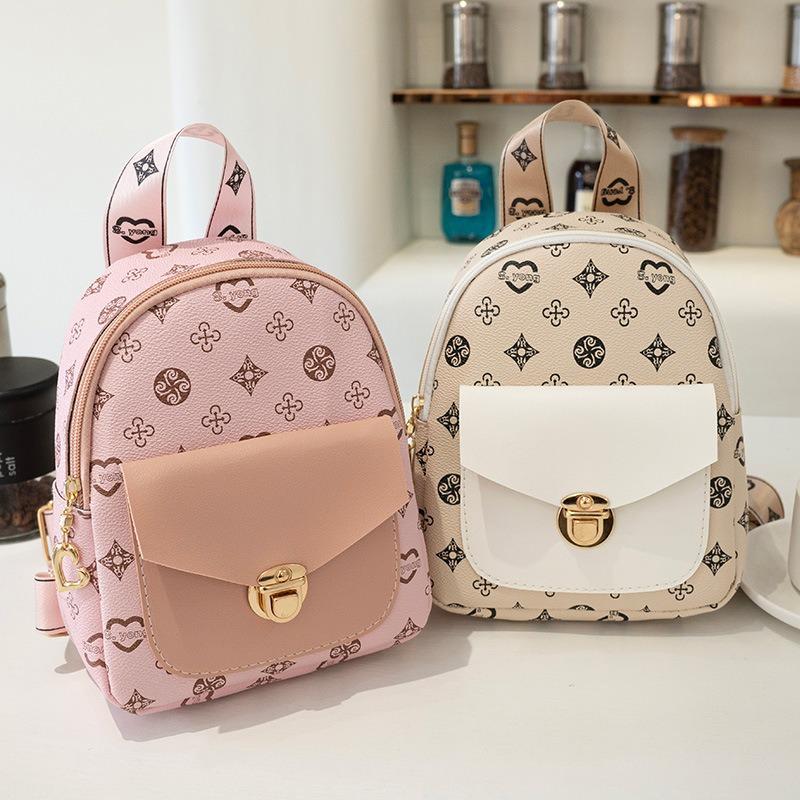 Backpack Mini Summer New Ladies Backpack Classic Fashion Printed Small School Bag