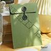 Retro A5 Kraft Paper Envelope: Thread-bound Hard Shell Document Storage Bag