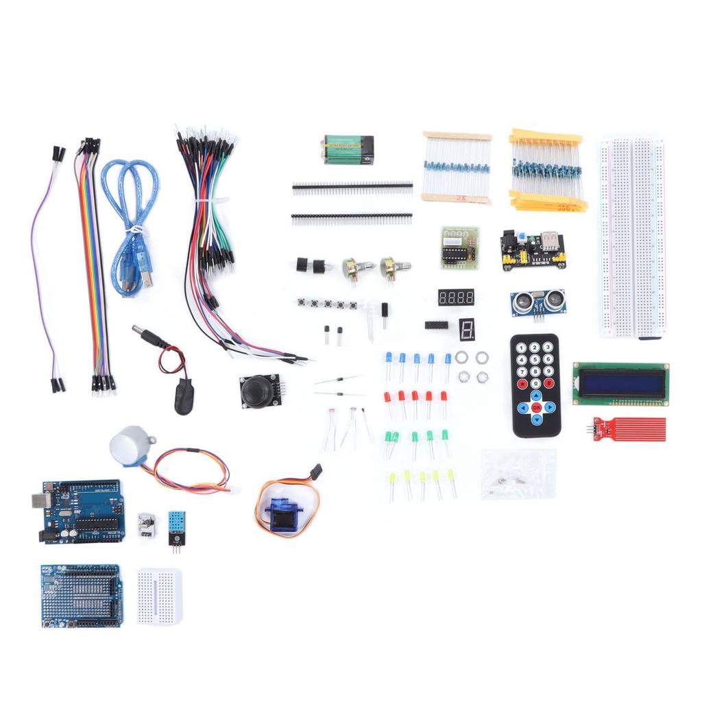 Super Starter Kit Circuit Breadboard Power Module LED LCD Resistor Electronic Component Set