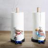 European Style Chef Tissue Holder Creative Resin Decor Crafts Restaurant Chef Sculpture Roll Paper Storage Rack Home Decoration