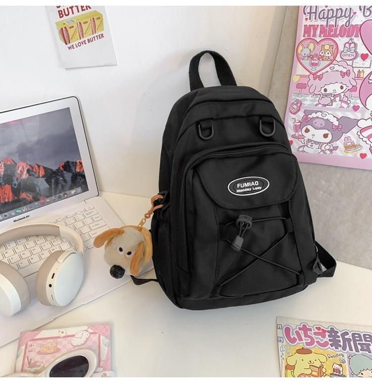 Stylish Lightweight Unisex Business Travel Backpack Color-block Design Fits 14-inch Laptop