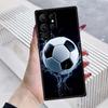 Moderne fodbold cool Til Samsung Galaxy S26 S25 S24 S23 S22 S21 S20 Ultra Plus FE 5G Sort Blød TPU Telefoncover