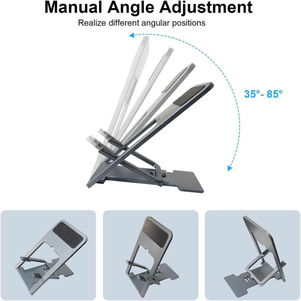 Faltbarer Handyhalter Mehrwinkelverstellbar Ultradünne Handyhalterung Hohlraumdesign ABS Mini-Schreibtischständer Schreibtischgebrauch