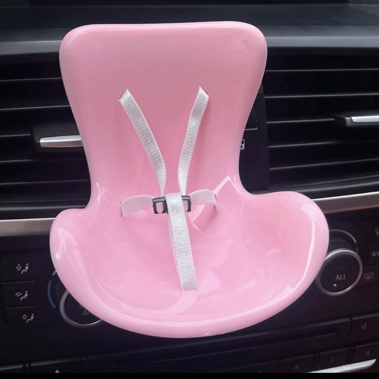 

Игрушка-сиденье Лабубу Модерация автомобиля Подходит для Лабубу 1.0 и 2.0 и 3.0 розовый