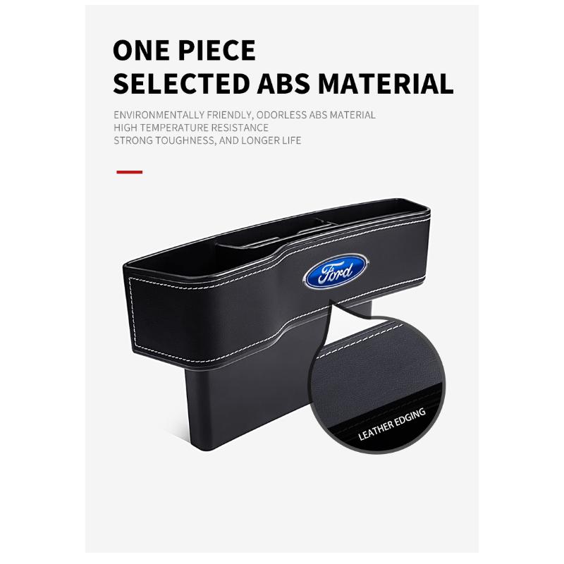 Organizér do mezery autosedačky Multifunkční úložný box Kapsa na pohár Pro Ford Focus Mk2 Mk3 Fiesta Ranger Mondeo S-MAX Kuga Mustang