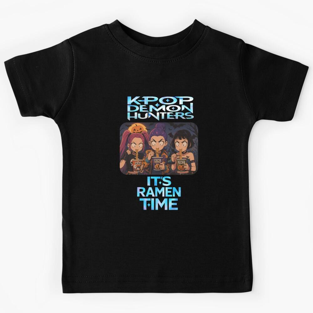 K-POP Demon Hunters Halloween Ramen Kids T-Shirt 130