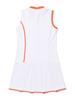 Twenis Hall Color Block Sleeveless Women'S Dress [White]