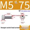 304 Stainless Steel Hex Socket Head Cap Screws, Cylindrical Head, DIN912.