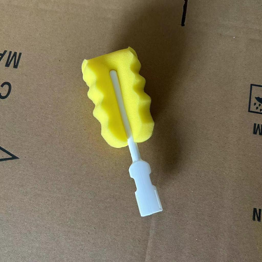 Long Handle Baby Bottle & Insulated Cup Brush with Detachable Sponge Head