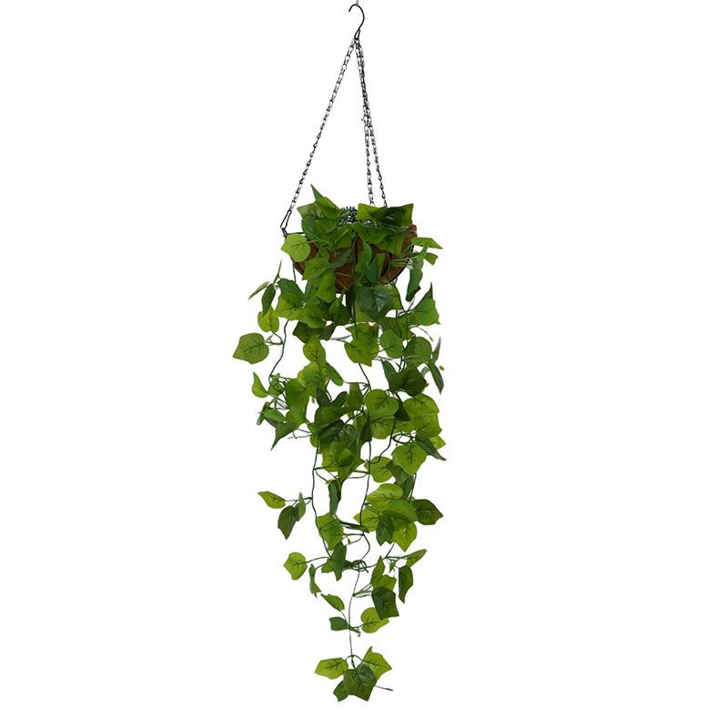 Simulation Leaf Wall Hanging Flower Dill Home Simulation Green Leaf Sweet Potato Vine Wall Decoration, Green Dill Hanging Orchid