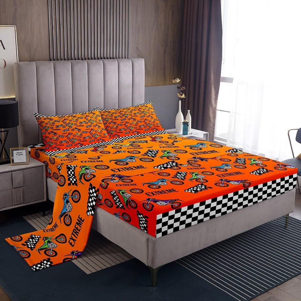 Gamepad Taekwondo Pattern Bed Hat Four-Piece Bedding Set Bedroom Dormitory Bedding Decoration